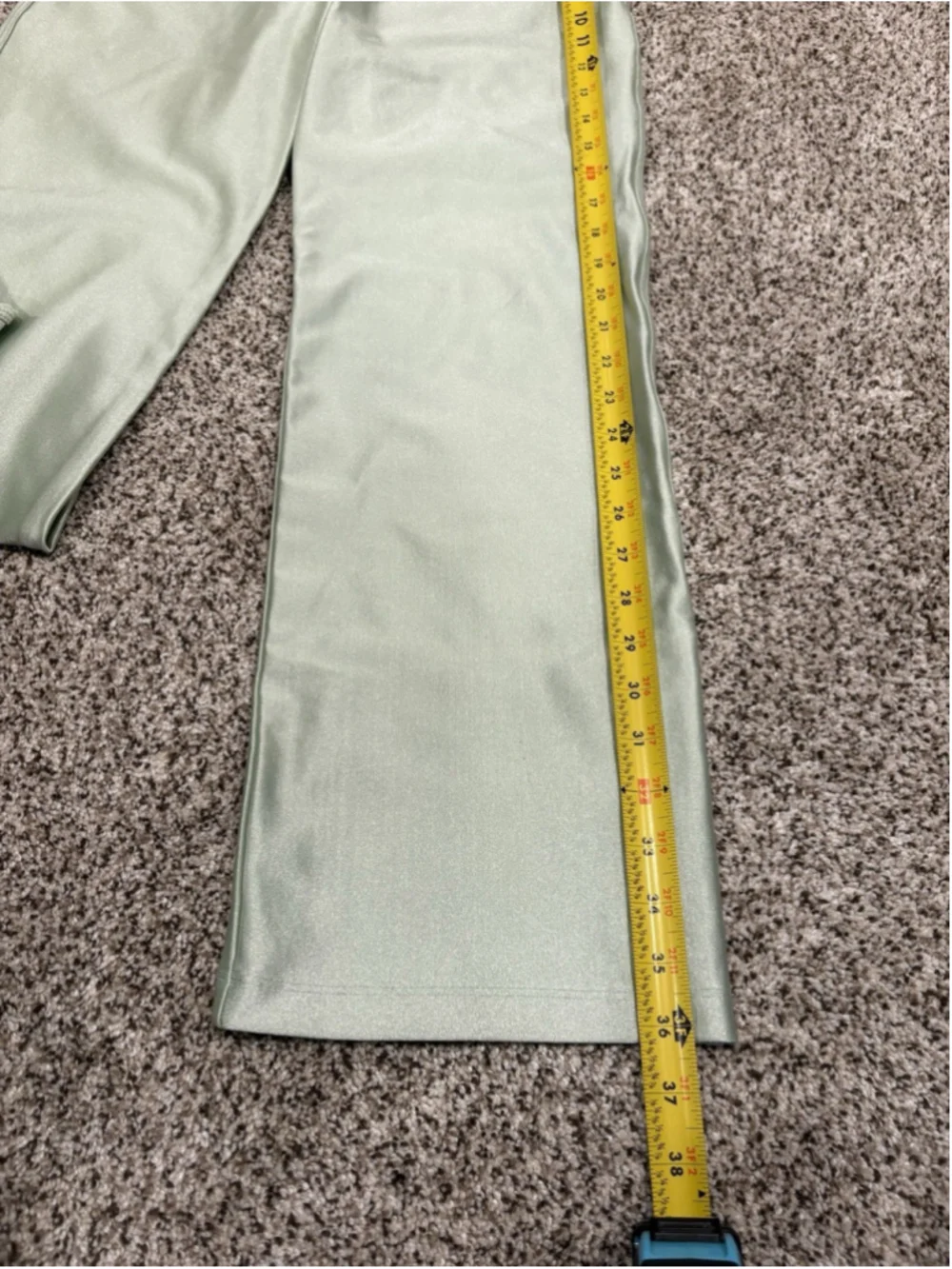Rezek Studio Corset & Wide Leg Pants Set Green Satin Womens Size S - Picture 5 of 16